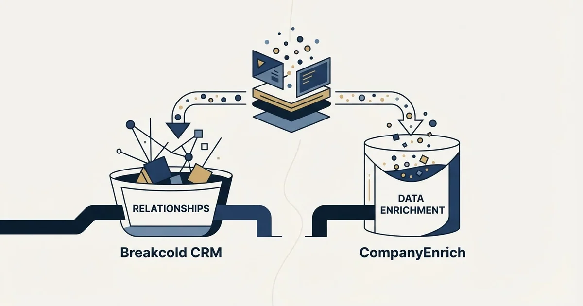 Editorial illustration for Breakcold vs CompanyEnrich
