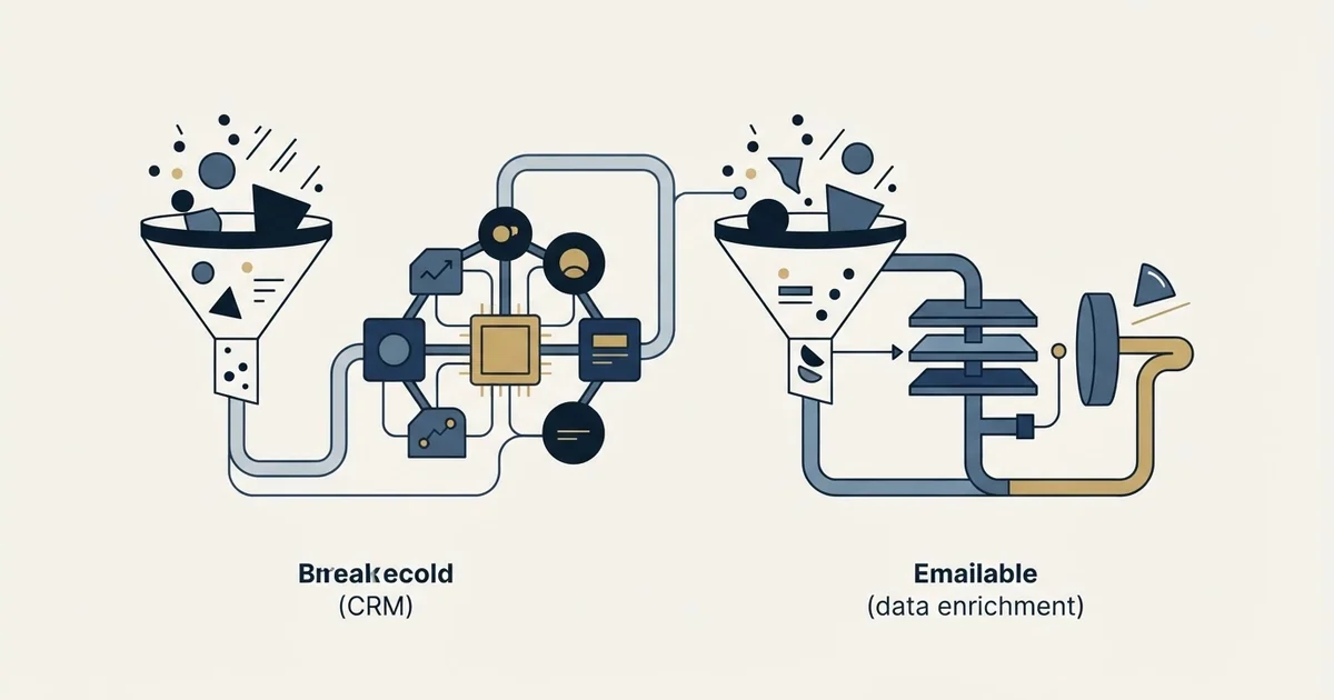 Editorial illustration for Breakcold vs Emailable
