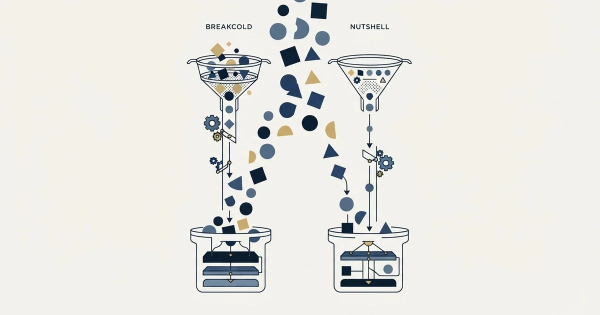 Editorial illustration for Breakcold vs Nutshell