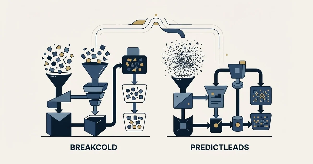 Editorial illustration for Breakcold vs PredictLeads