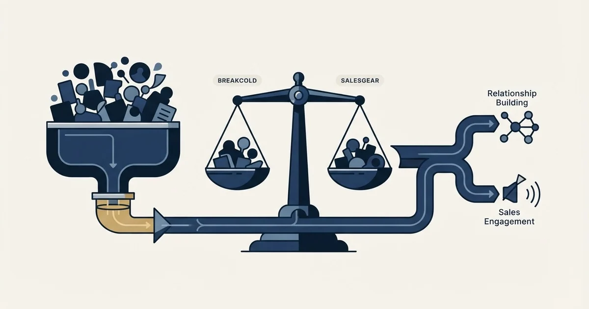 Editorial illustration for Breakcold vs Salesgear