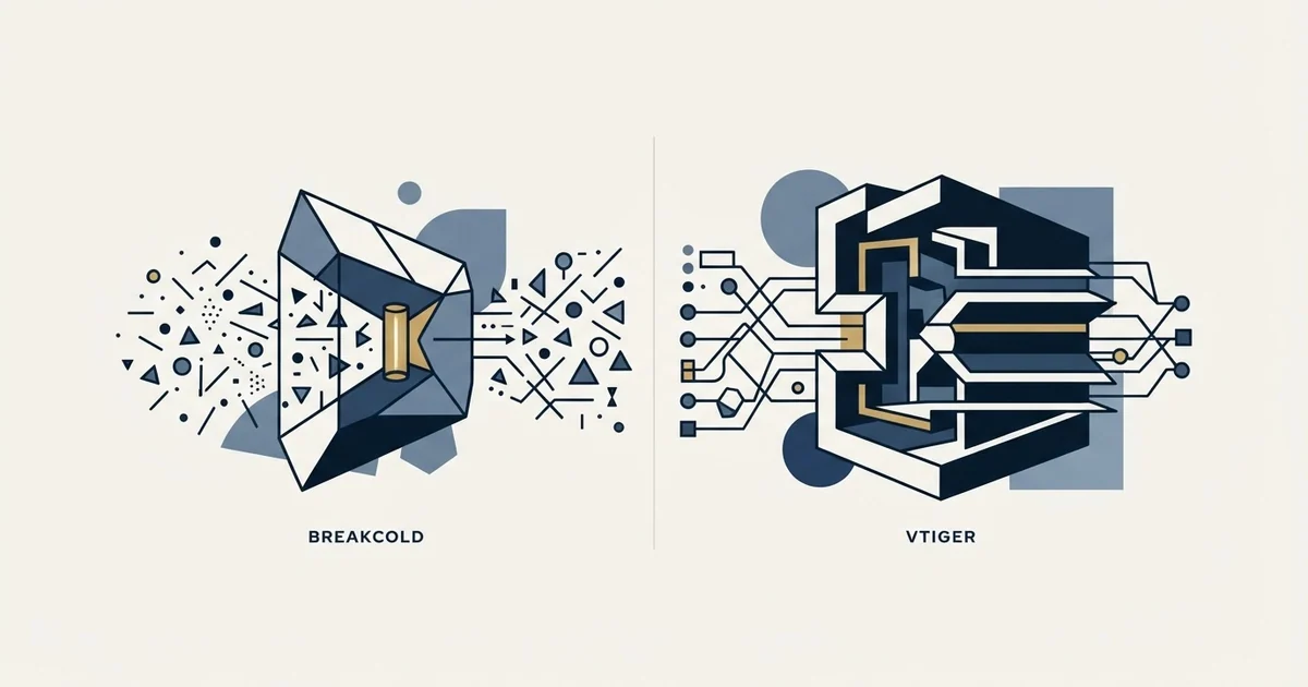 Editorial illustration for Breakcold vs Vtiger