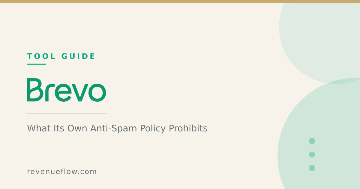 Branded cover: Brevo and Cold Email: What Its Own Anti-Spam Policy Prohibits