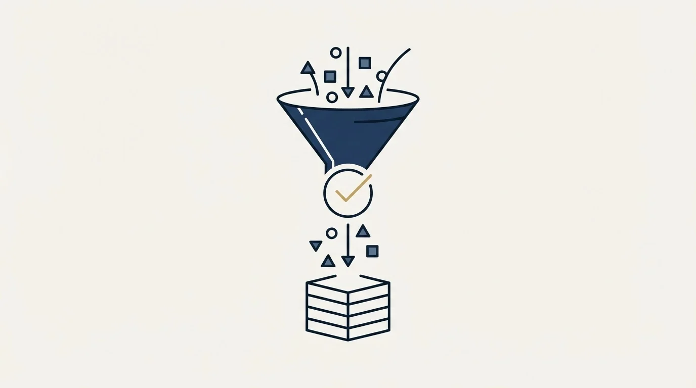 Section illustration: The product is built for the moment data is collected