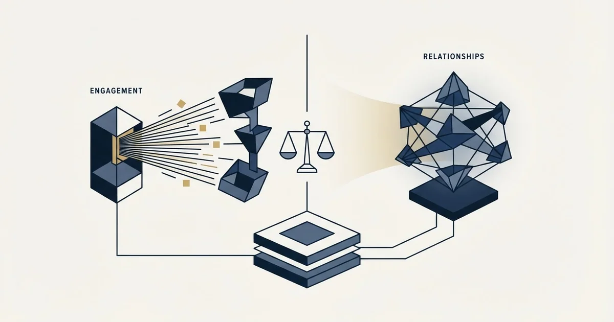 Editorial illustration for Buzz.ai vs folk