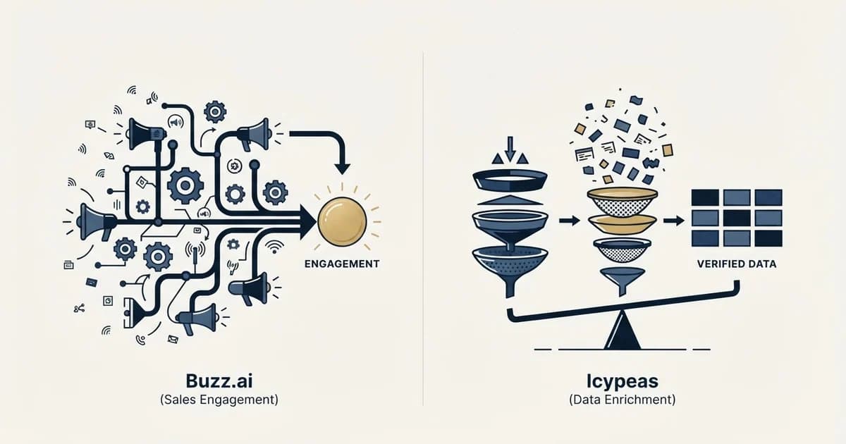 Editorial illustration for Buzz.ai vs Icypeas