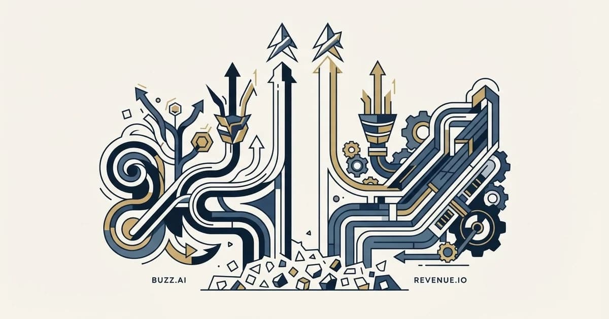 Editorial illustration for Buzz.ai vs Revenue.io