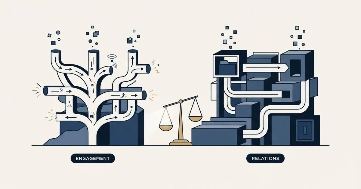 Editorial illustration for Buzz.ai vs Salesforce