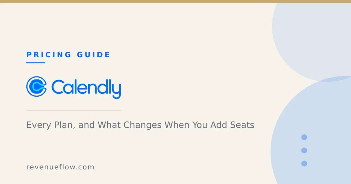 Branded cover: Calendly Pricing: Every Plan, and What Changes When You Add Seats