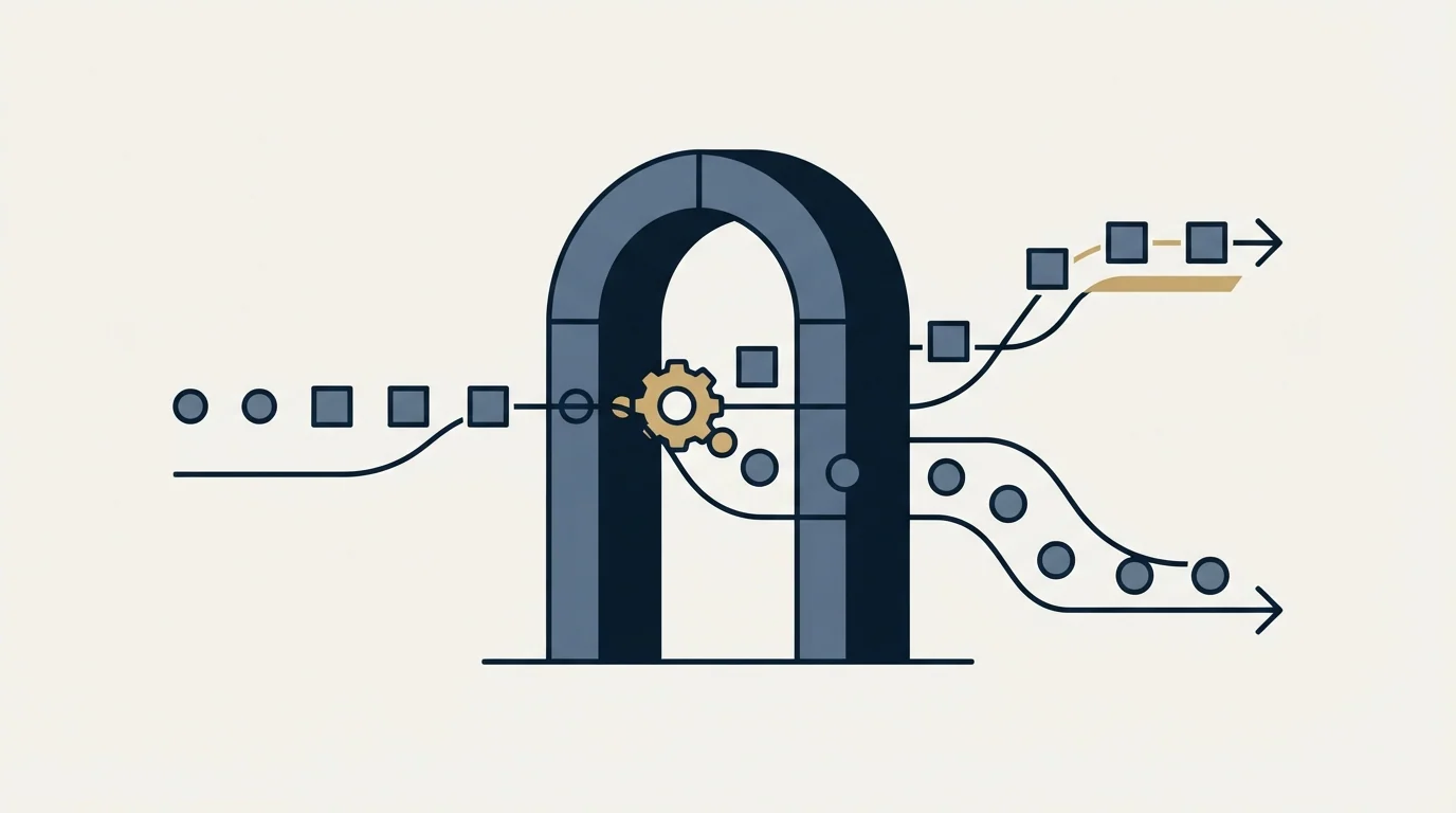Section illustration: Where the routing gate actually bites