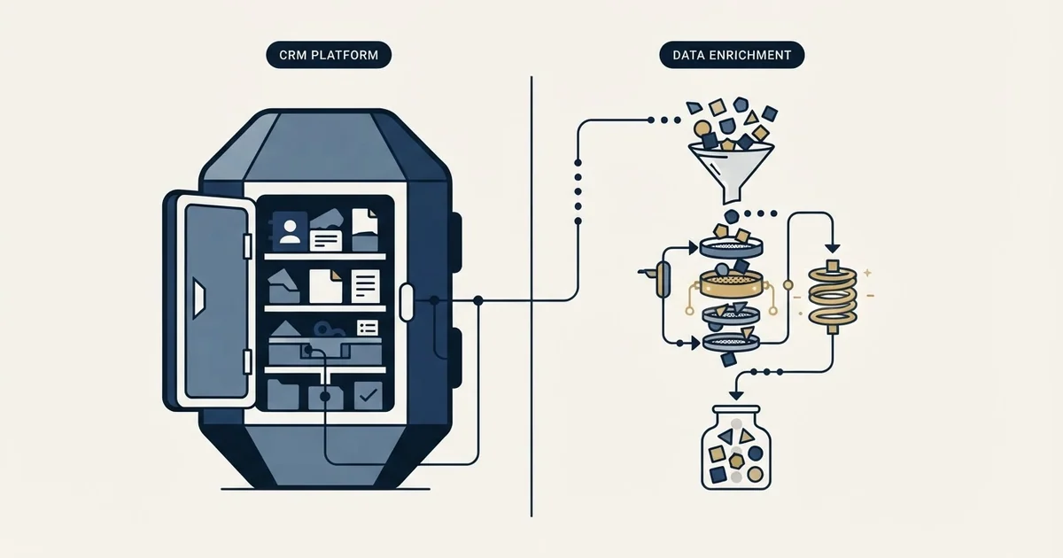Editorial illustration for Capsule CRM vs Clearout