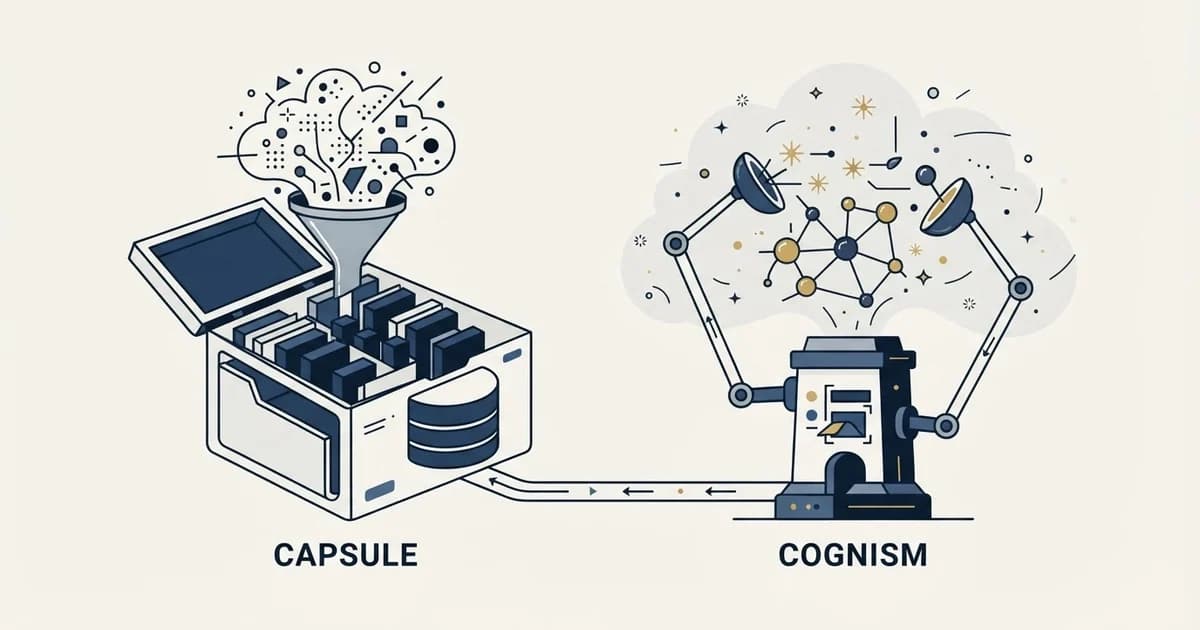 Editorial illustration for Capsule CRM vs Cognism