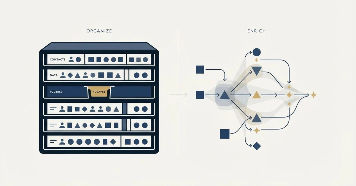 Editorial illustration for Capsule CRM vs CompanyEnrich