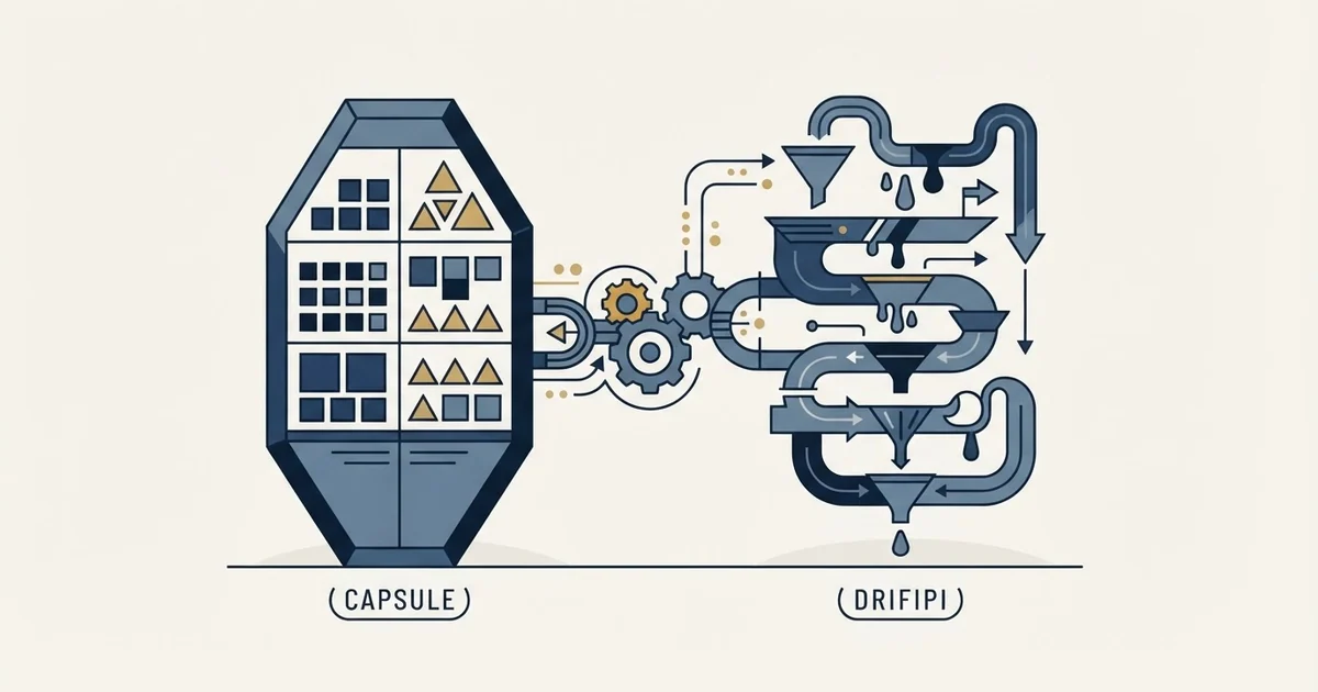 Editorial illustration for Capsule CRM vs Dripify