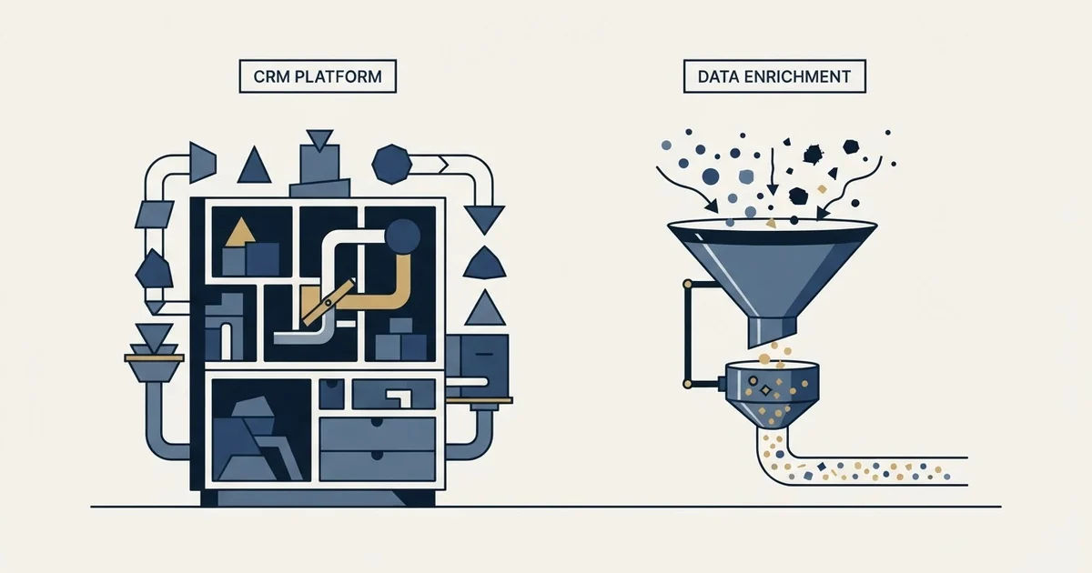 Editorial illustration for Capsule CRM vs Findymail
