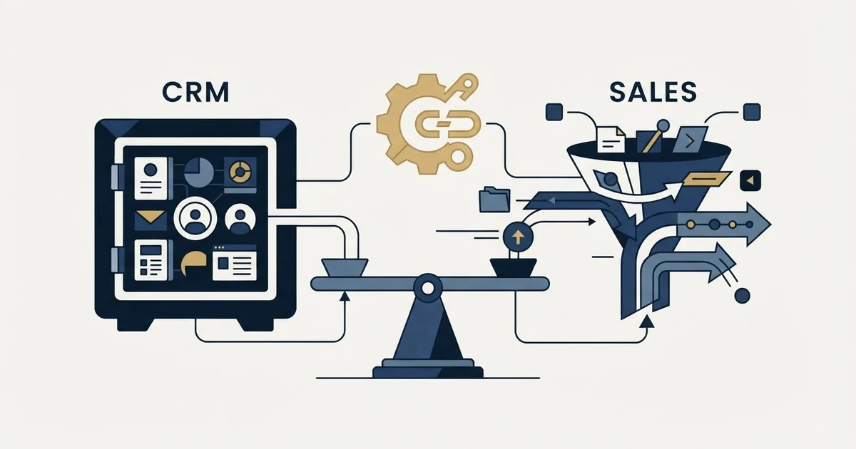 Editorial illustration for Capsule CRM vs GetSales.io