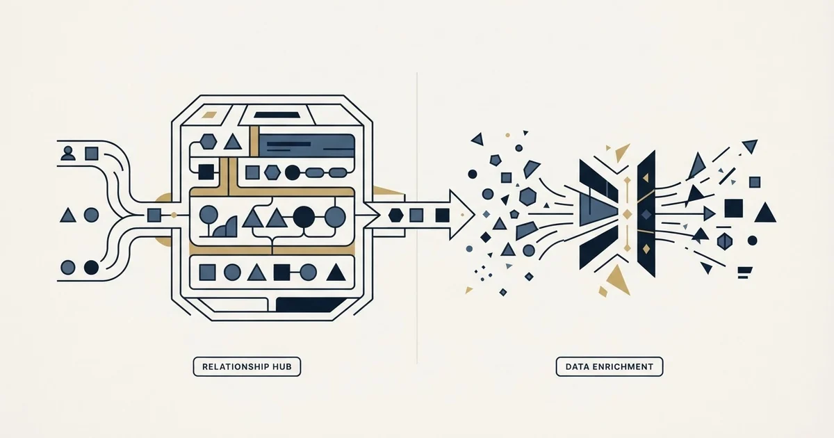 Editorial illustration for Capsule CRM vs Kaspr