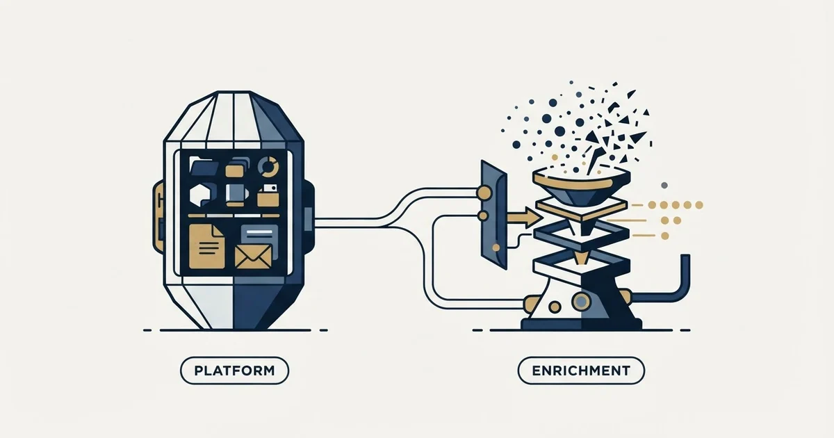 Editorial illustration for Capsule CRM vs LeadMagic