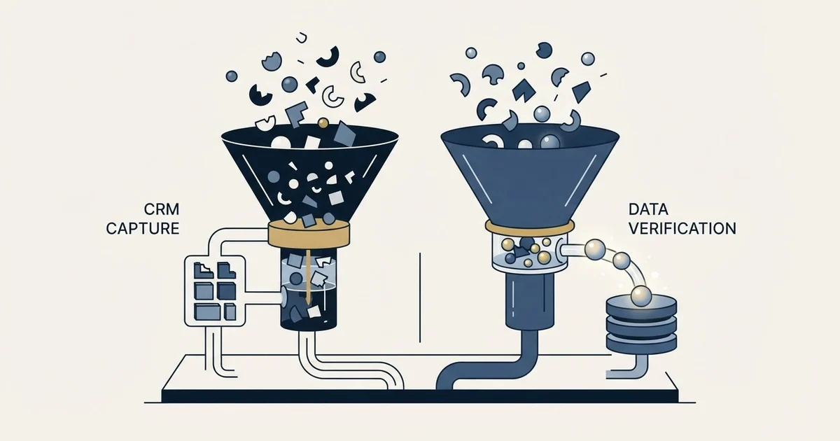 Editorial illustration for Capsule CRM vs MillionVerifier