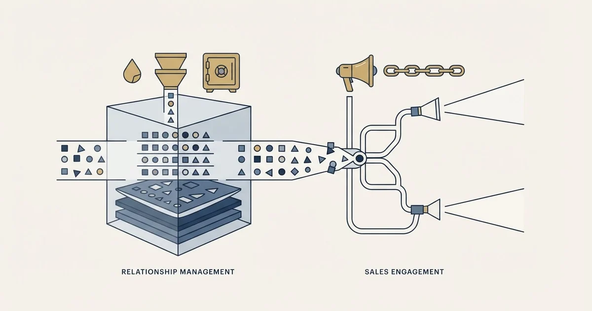 Editorial illustration for Capsule CRM vs Salesforge