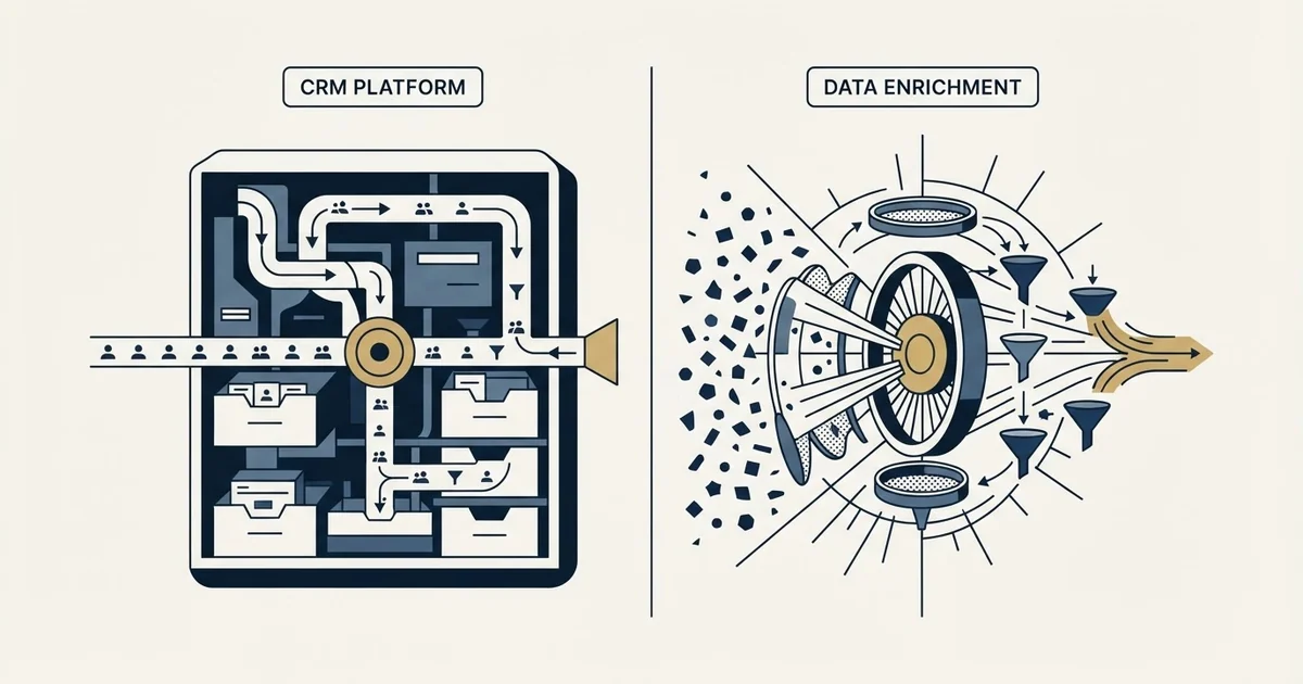 Editorial illustration for Capsule CRM vs Seamless.AI