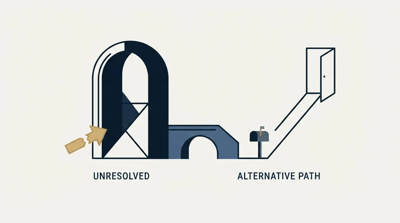 Section illustration: When it does not resolve, and what to do instead