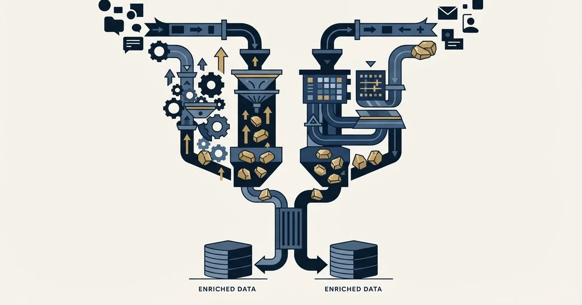 Editorial illustration for Champify vs Datagma