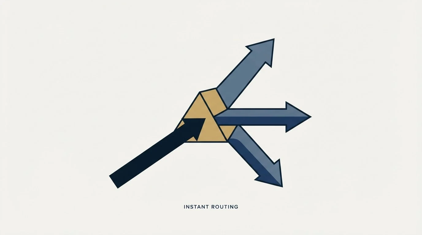Section illustration: The response-time win is real, and it belongs to routing