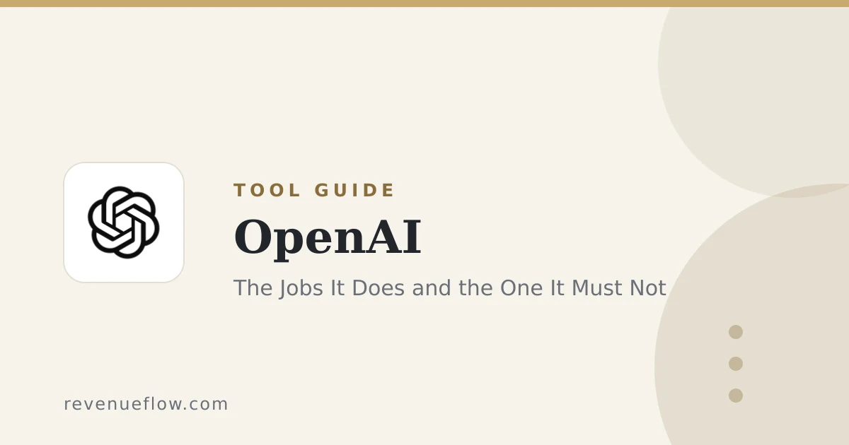 Branded cover: ChatGPT for Lead Generation: The Jobs It Does and the One It Must Not