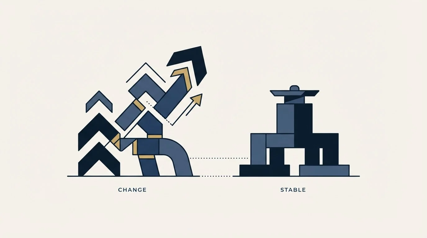 Section illustration: What a merger changes, and what it does not