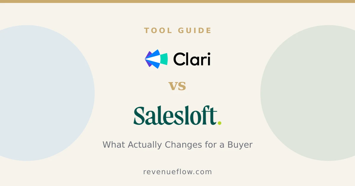 Branded cover: Clari and Salesloft Merged: What Actually Changes for a Buyer