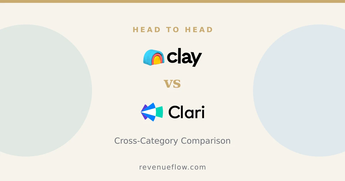 Branded cover: Clay vs Groove by Clari: Cross-Category Comparison