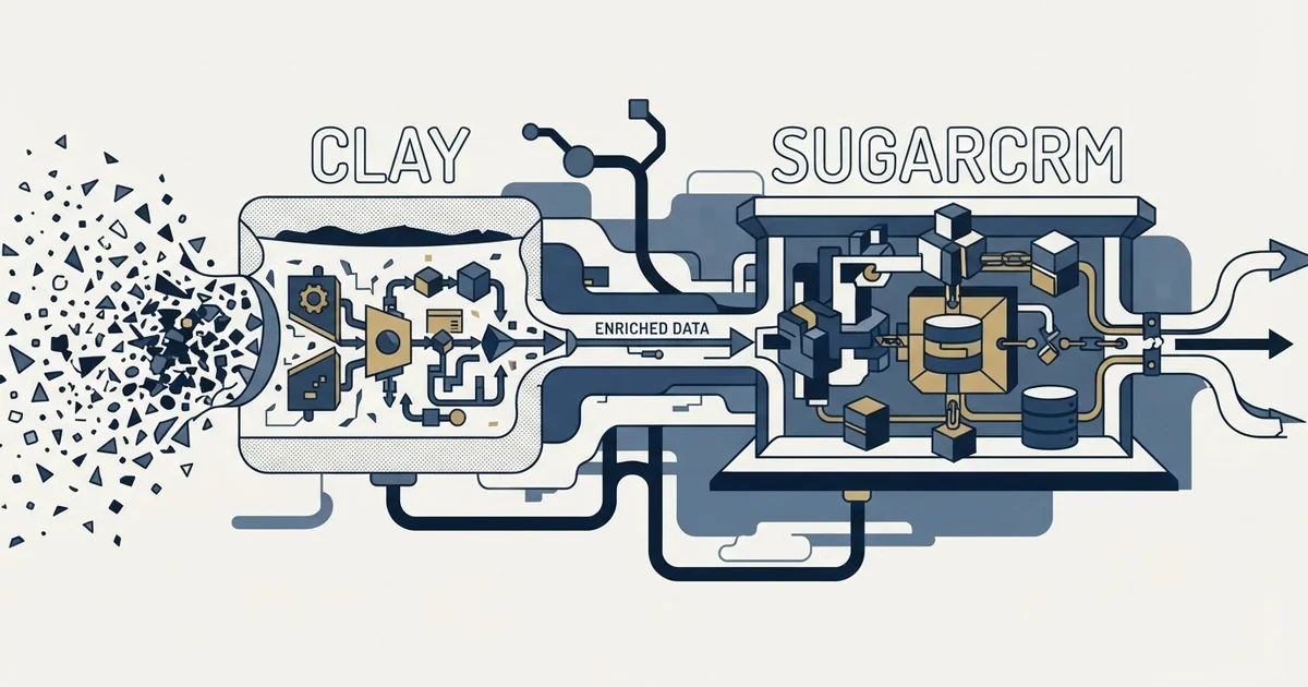 Editorial illustration for Clay vs SugarCRM