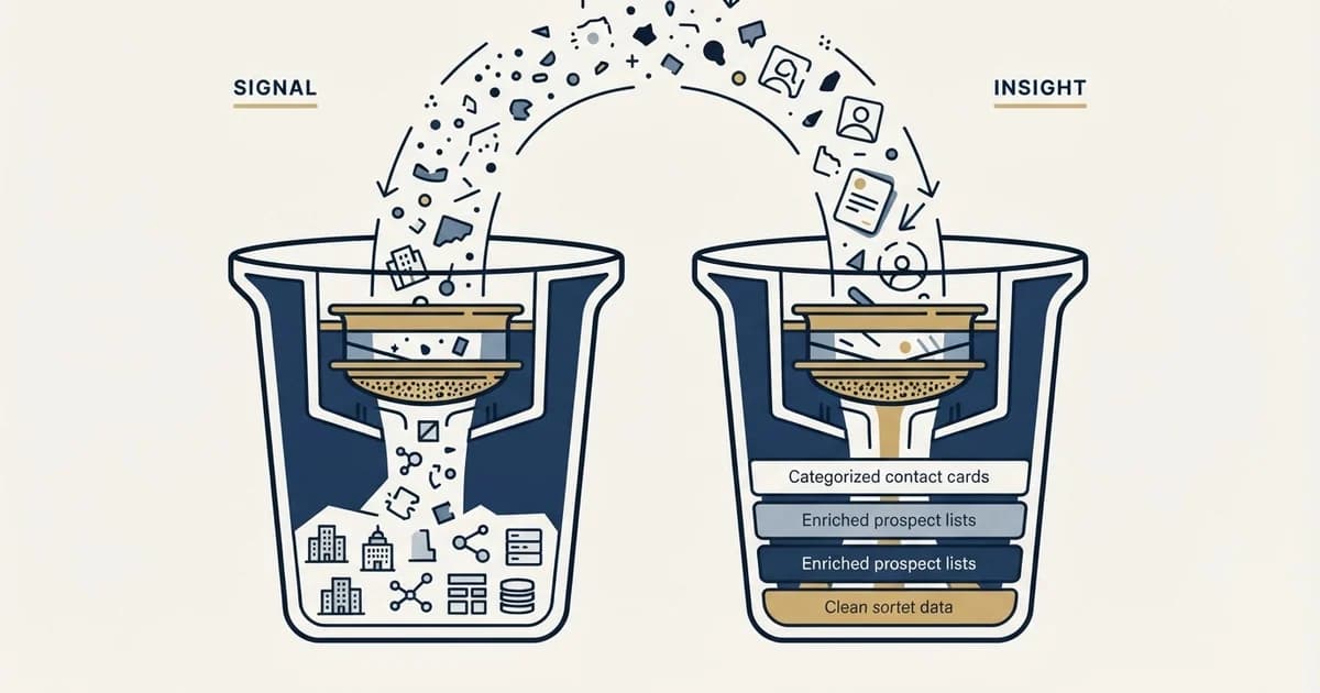 Editorial illustration for Clearbit vs GetProspect