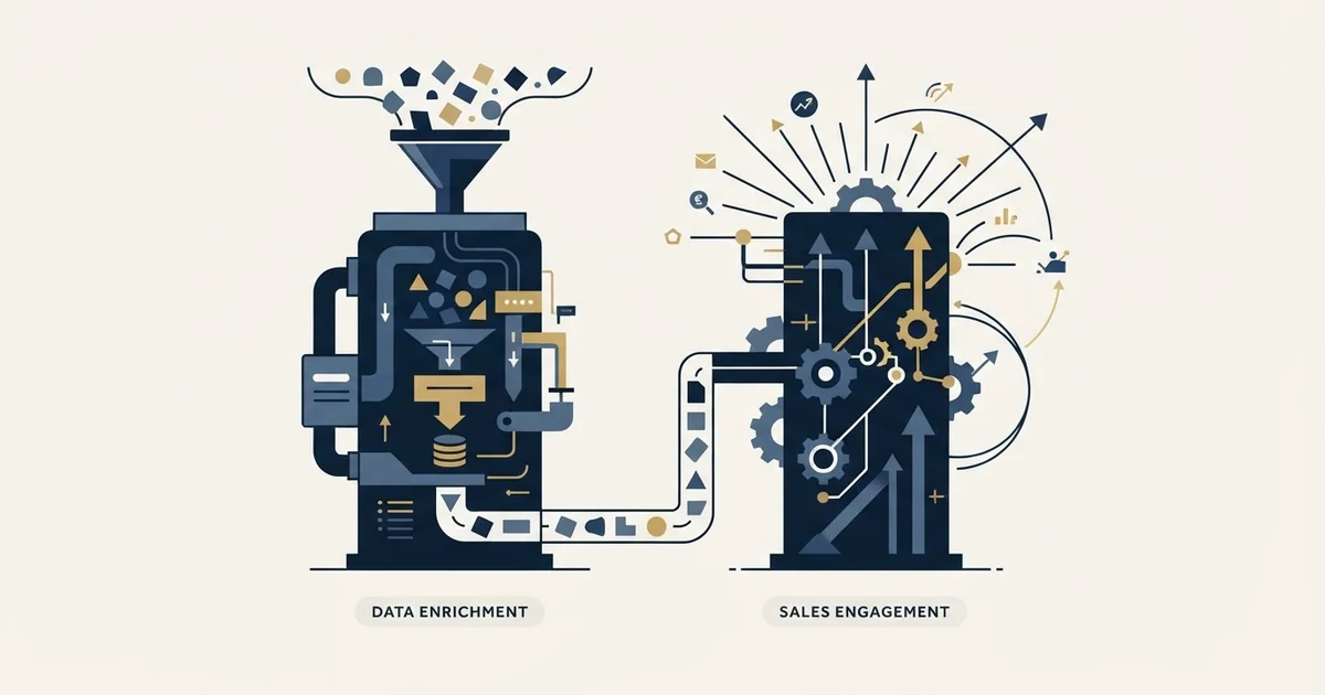 Editorial illustration for Clearbit vs GetSales.io