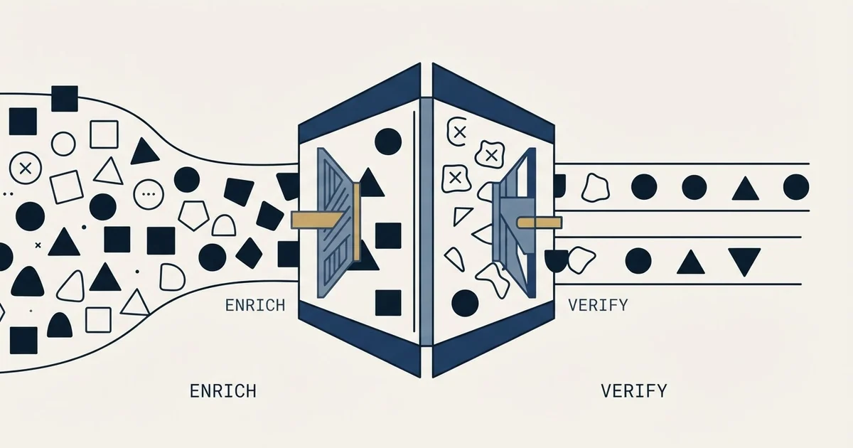 Editorial illustration for Clearbit vs NeverBounce