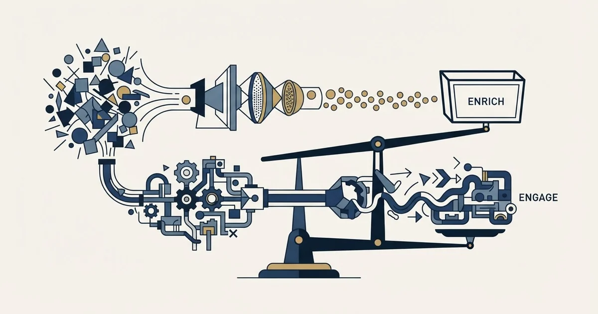 Editorial illustration for Clearbit vs Salesflow
