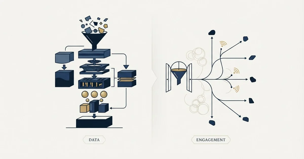 Editorial illustration for Clearbit vs We-Connect