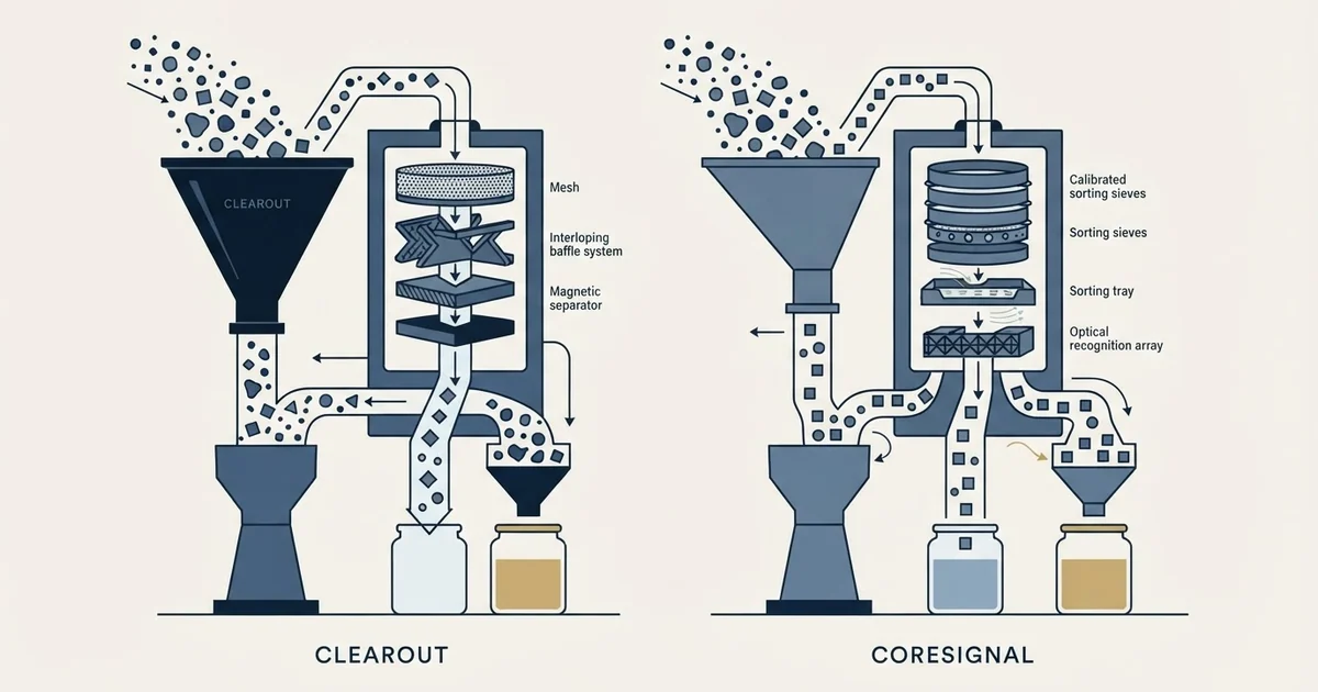Editorial illustration for Clearout vs Coresignal