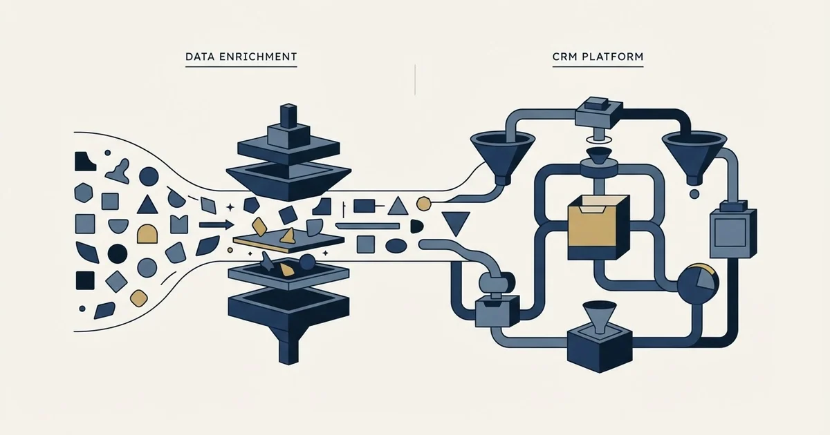Editorial illustration for Clearout vs HubSpot CRM