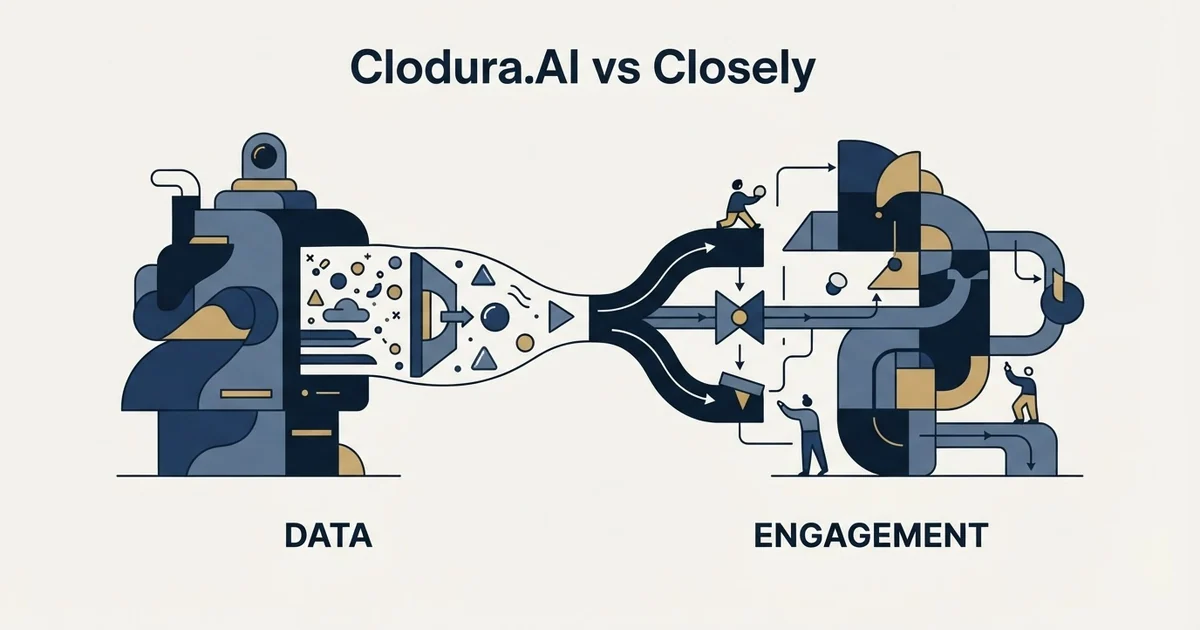 Editorial illustration for Clodura.AI vs Closely