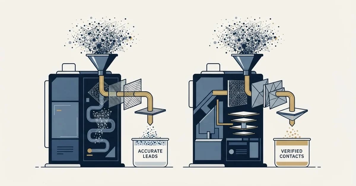 Editorial illustration for Clodura.AI vs ContactOut