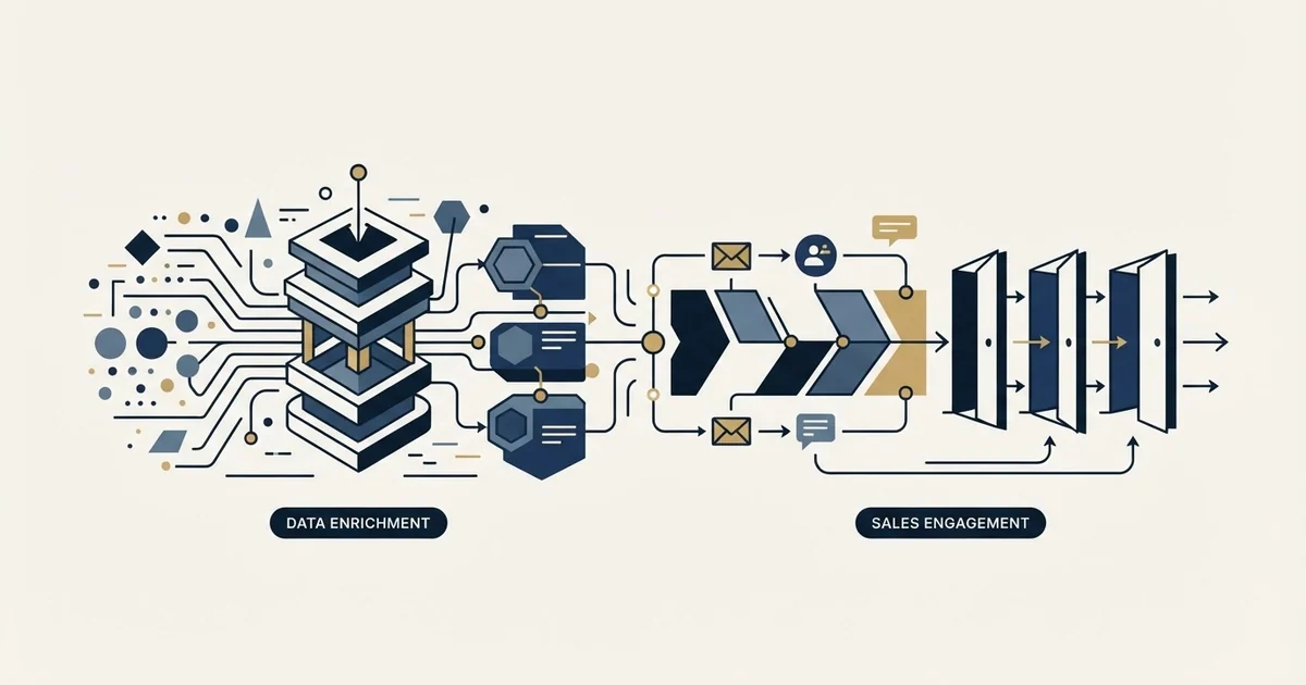Editorial illustration for Clodura.AI vs Dripify