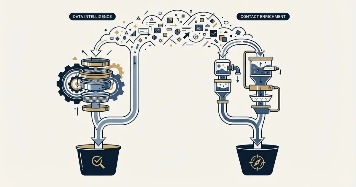 Editorial illustration for Clodura.AI vs Dropcontact