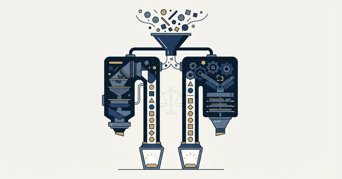 Editorial illustration for Clodura.AI vs FullEnrich