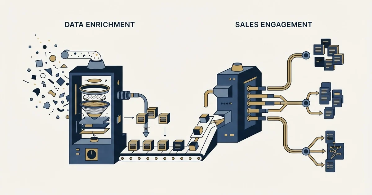 Editorial illustration for Clodura.AI vs GetSales.io