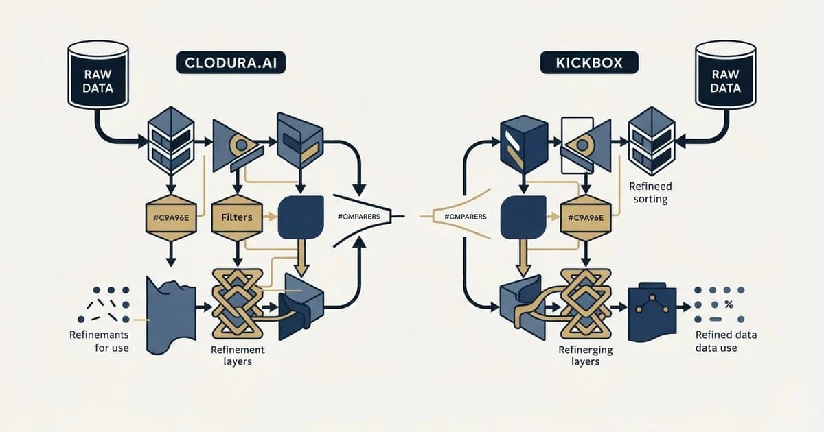 Editorial illustration for Clodura.AI vs Kickbox