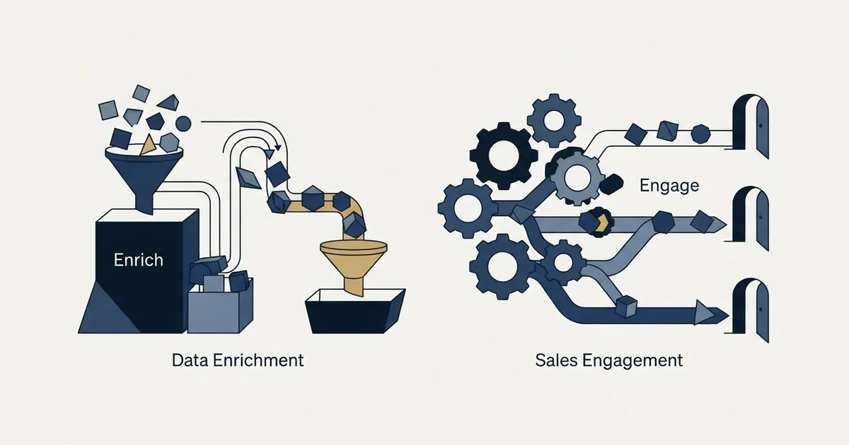 Editorial illustration for Clodura.AI vs Leadspicker