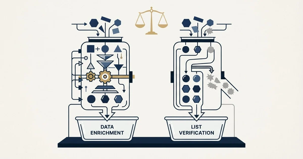 Editorial illustration for Clodura.AI vs MailerCheck