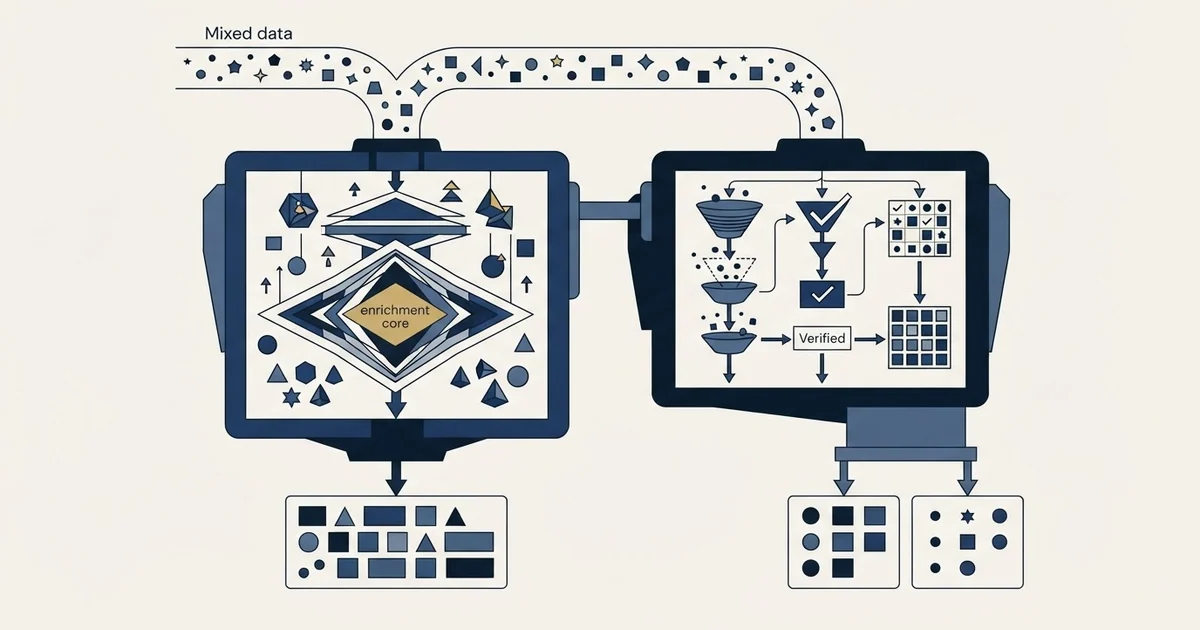 Editorial illustration for Clodura.AI vs NeverBounce